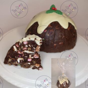 Christmas xmas pudding tasty recipe rocky road - the crazy cake lady