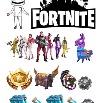 fortnite edible print cake topper - the crazy cake lady