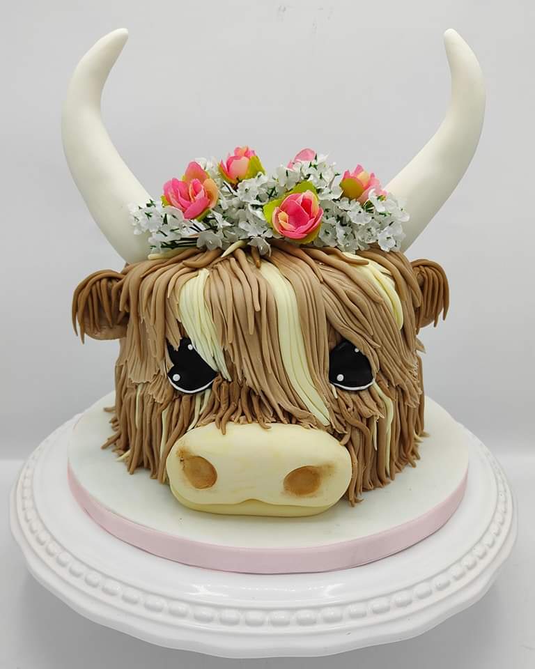Highland Cow Cake Highland Cow Cake - The Crazy Cake Lady