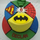 Superhero cake batman cake spiderman cake hulk cake superman cake - the crazy cake lady